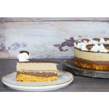 Mogyorós karamell (Toffifee ihlette) torta
