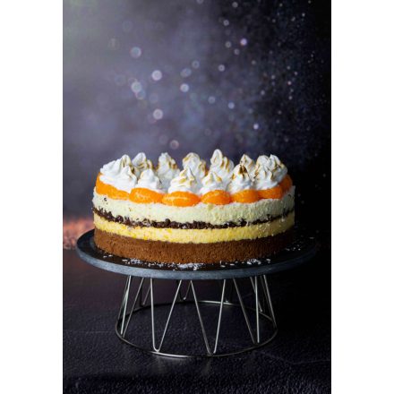 Kakaós mandarin torta gyömbéres- kókuszos főzött krémmel