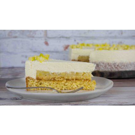 Kókuszos zöldalma torta