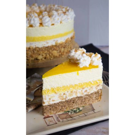 Glutén és laktóz mentes Rákóczi túrós torta hozzáadott cukor nélkül