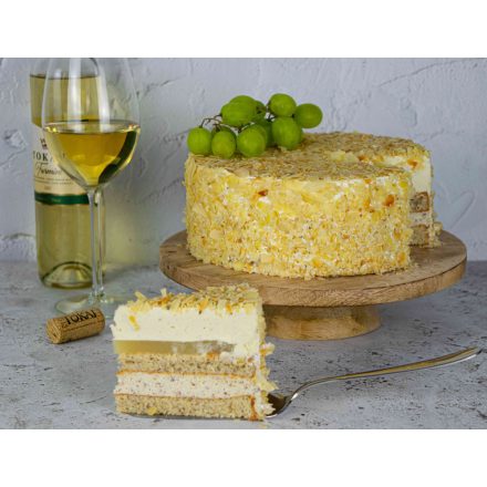 Szőlőkrém torta mandulával