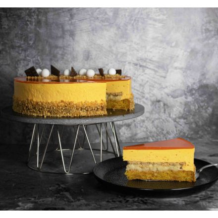 Mogyorós répa mousse torta gyömbéres almaraguval